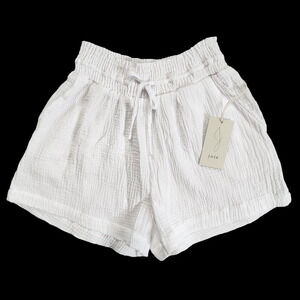 Joie Womens Shorts SZ Medium White Gauze Beachy Coastal Summer Clean Girl NWT